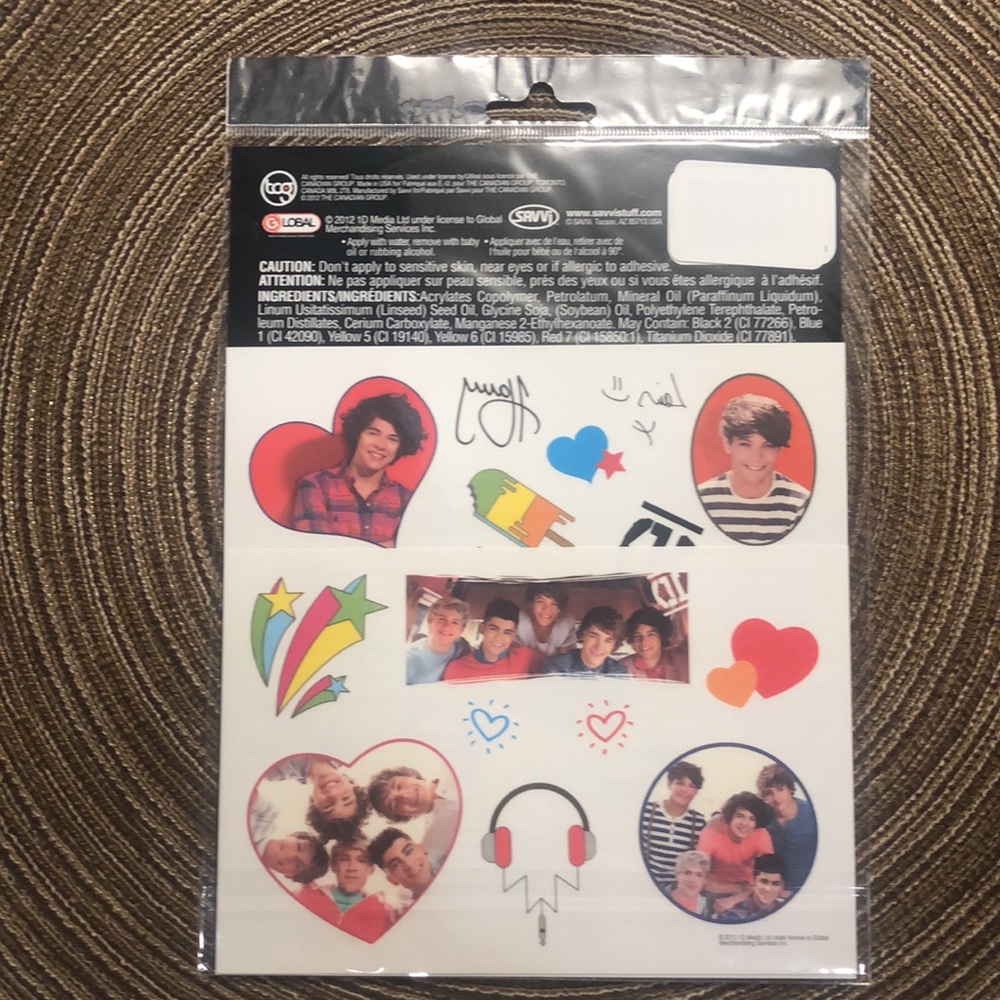 1D Temporary Tattoos - Picture 2 of 2